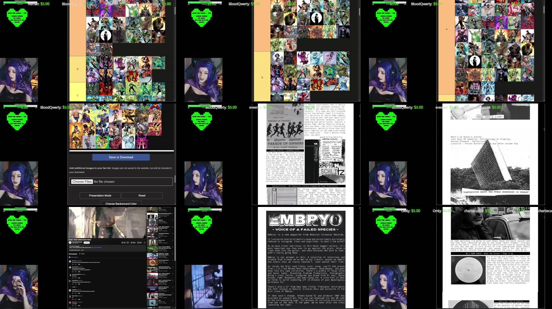 Recording Thumbnails