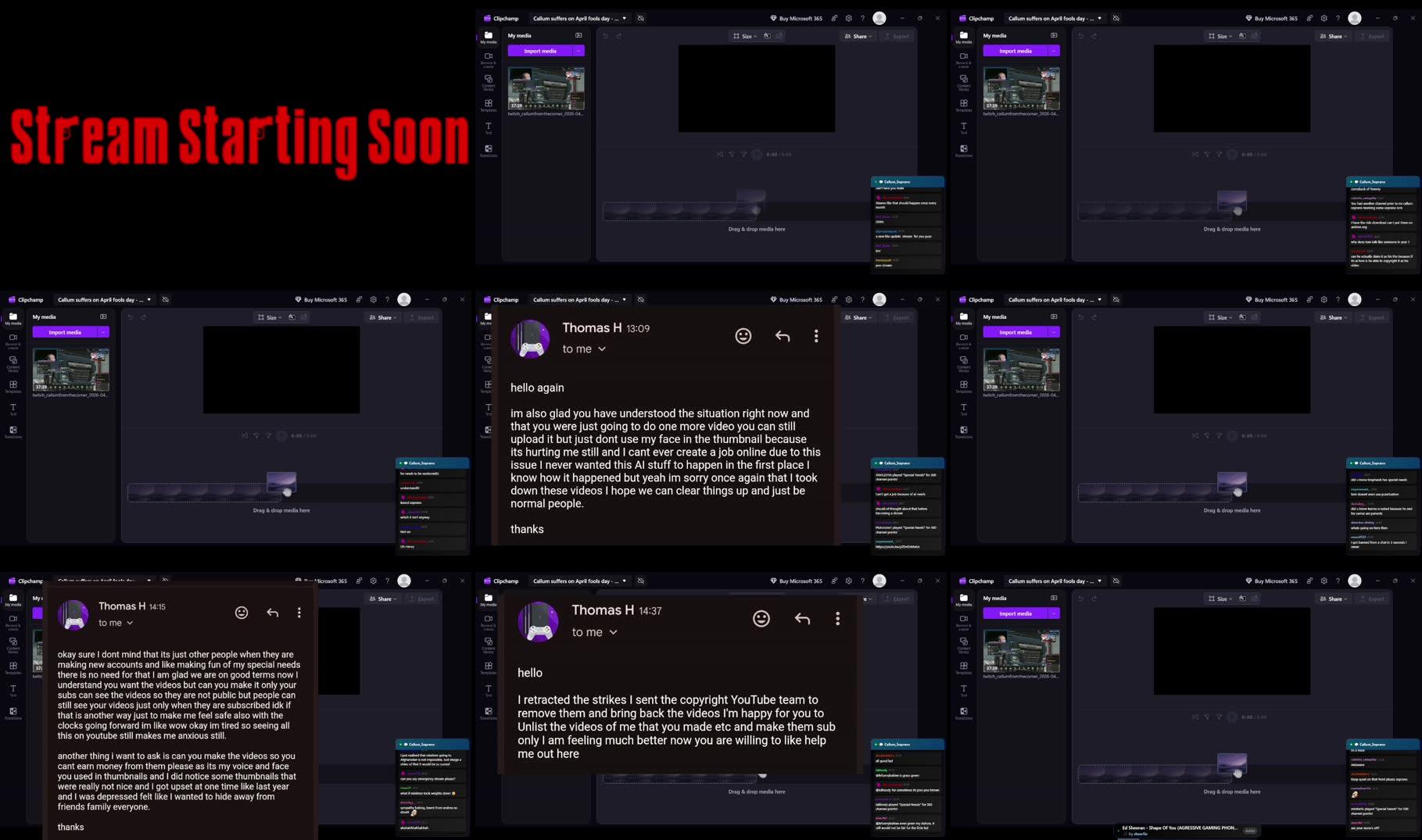 Recording Thumbnails