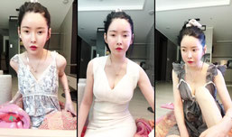 자거일어난 방송 쌩얼 의상체인디