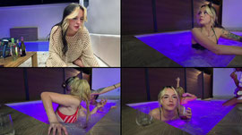 hot tub, guest stream???, drinks, vibes