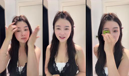 来化妆了