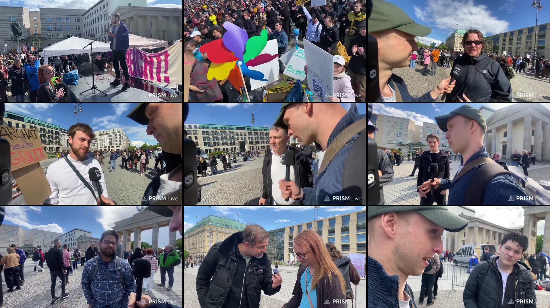 Feministische Grossdemo Berlin demo 14.05. live