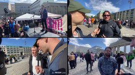 Feministische Grossdemo Berlin demo 14.05. live