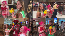 walking through doing interviews at the con!!