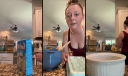 Making the viral dot cakes