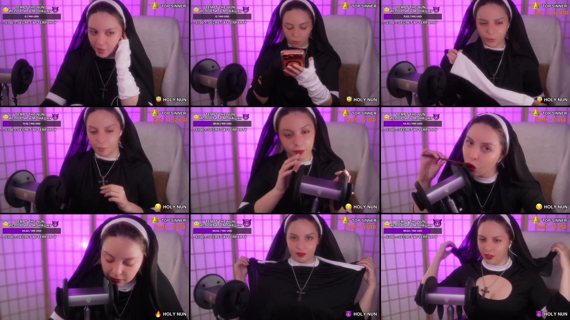 😇 Holy Nun vs Evil Chat 😈 asmr