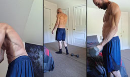 work out with me.  #abs #chest #arms and #shoulders #subscribe