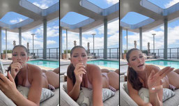 At the pool
