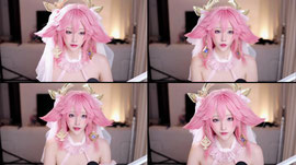 八重神子花嫁cos