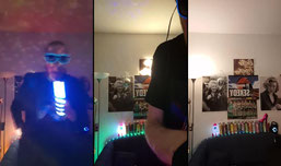 Johannes F. SEXEDY überträgt einen Livestream.