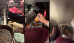 Cooking in a car
