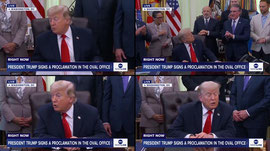 President Trump signs a proclamation in the Oval Office: LIVE
