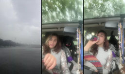 It raining hard