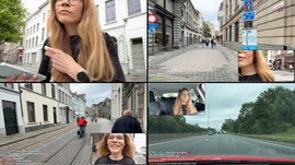walking in city then drive home