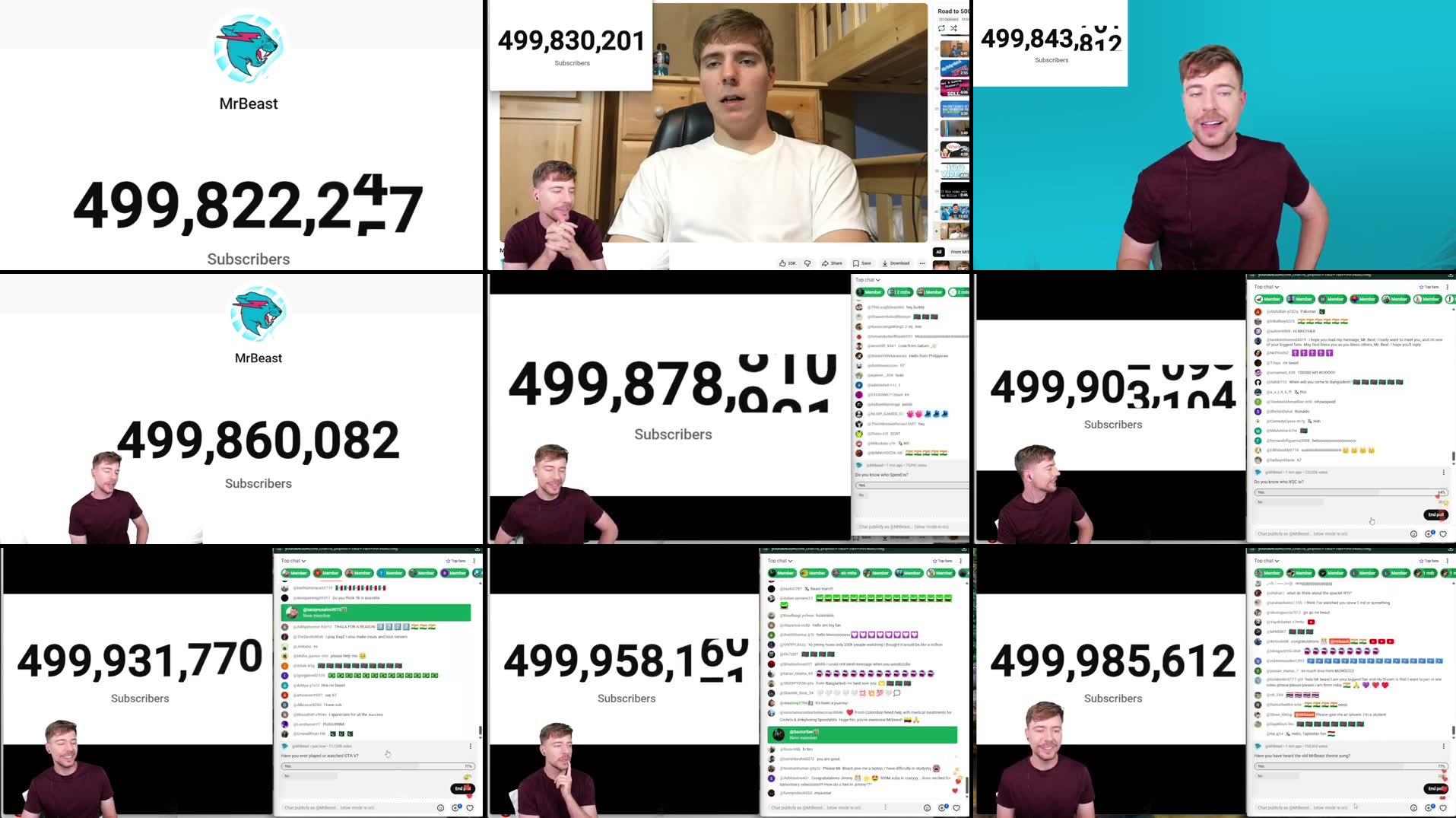 500 Million Subscriber Livestream!