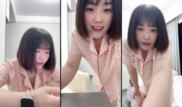 小脸微红