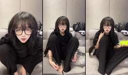 07忧郁少女深圳街头挂壁
