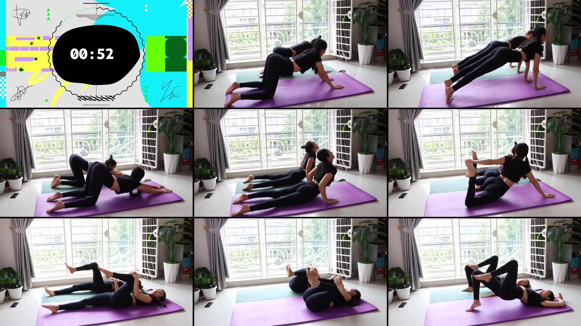First Time Yoga Fun With My Sister - Yoga For Friendly Beginner Ep281