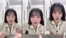 小脸微红