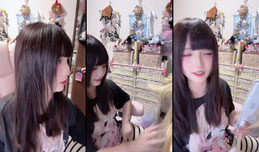💕做个假发明天拍照嘿嘿