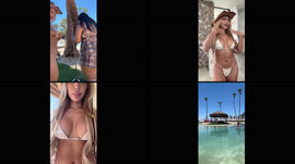making content with all the baddies at the villa 😍