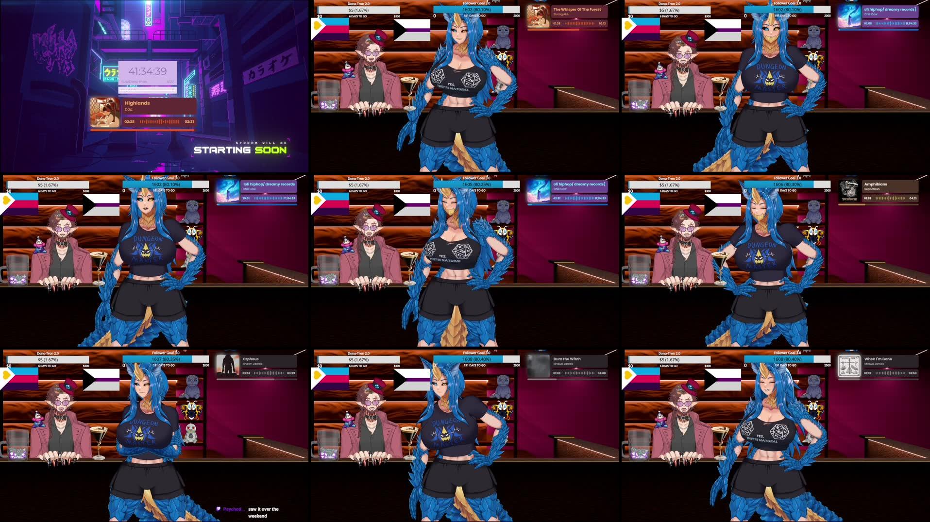 Cafe of the Void episode 38: An Azure Dragon pops in!!!!!!!!!!!!!! (Sub/donothon) (ITS THE HUG STREAM!!)
