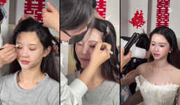 化妆师露露正在直播