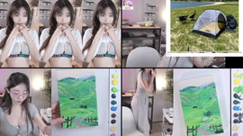 저녁 힐링 그림작업실