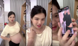桃桃🍑八个半月孕妈直播秀才艺