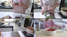 고추장아찌 연습과 부대찌개 만들기