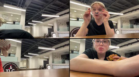 chatting! at college! hi:)
