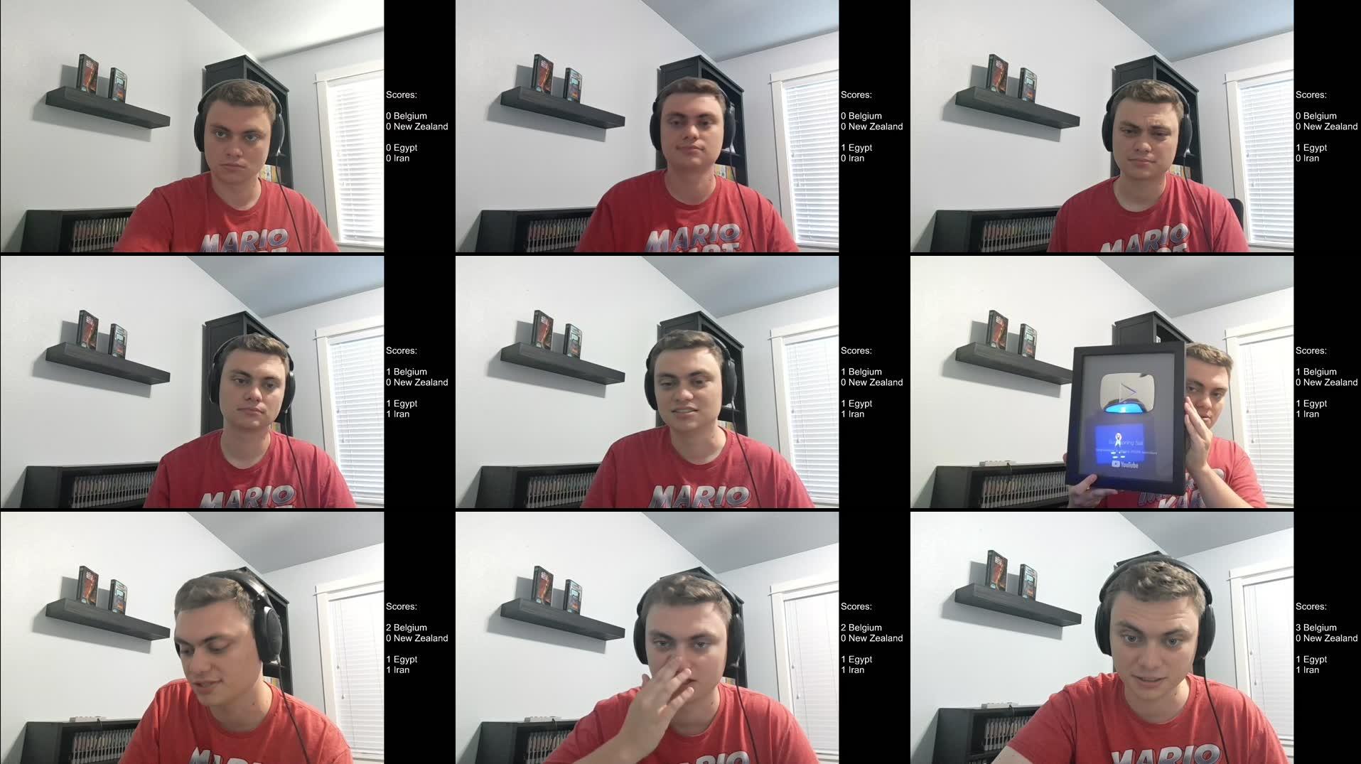 Hangout stream while watching the World Cup