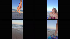(LIVE) opening packages at the beach!!!