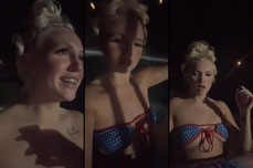 In the pool