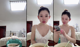 学化妆了