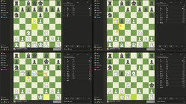 Playing chess with girl