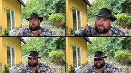 Zigarre am Gästehaus
