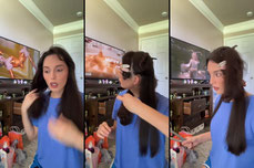 Straightening hair