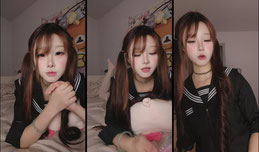 社恐腼腆文静内向小女生