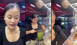 00后在南宁学院摆摊卖奶茶