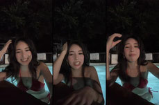Pool + juice 🤪