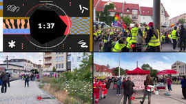Blockaden, Beleidigungen und Pyrotechnik beim AfD-Parteitag - Gothaer Platz in Erfurt | 04.07.2026
