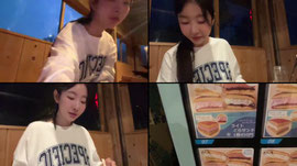후지산 앞에서 백패킹 그림여행
