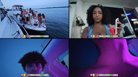 IM TRIPPING ON A YACHT WIT BADDIES