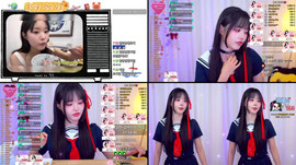 오늘 미션왤케 많음?! 물밀면+떡갈비+육전+갈비만두 시킴 / 명조 치사 코스프레