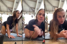 Porch yoga 🧘🏼‍♀️