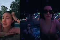 swimming (fake body)