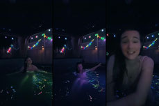 swimming (fake body)