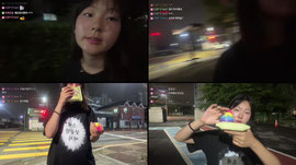 말랑이 만지면서 밤산책