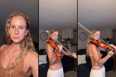 violin practice 💙